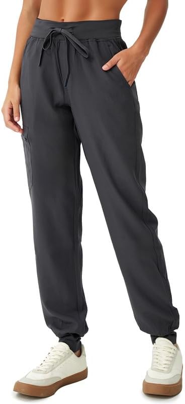 Scrubs for Women, Stretchy Yoga Pants with 5 Pockets, Cargo Jogger Scrub Pants for Women