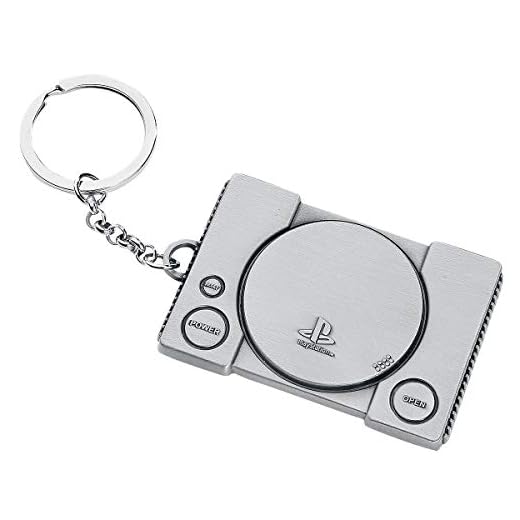 Pyramid International Unisex Playstation (Shapes) Gummi-Schlüsselanhänger, Multi, Einheitsgröße 8 Difuzed KE150318SNY Elbenwald Playstation One Schlüsselanhänger Konsole Metall 12,5cm, Silber, Size