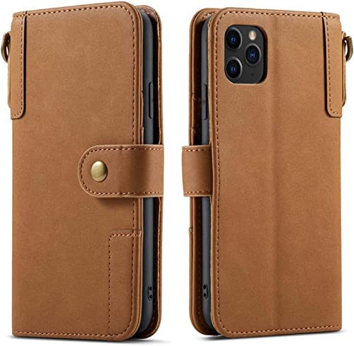 Étui en cuir PU antichoc iPhone 13 avec béquille et fermoir aimanté