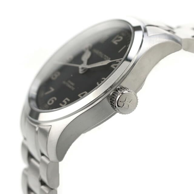 Image of Hamilton H70405130 Khaki Field Murph Automatic Watch, Men's, Women's, Automatic, Black, Bracelet Type