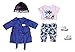 BABY born Deluxe Kalte Tage Set für 43cm Puppe - Leicht für Kleine Hände, Kreatives Spiel fördert Empathie & Soziale Fähigkeiten, für Kleinkinder ab 3 Jahren - Inklusive Trenchcoat, Hose, Hut & mehr