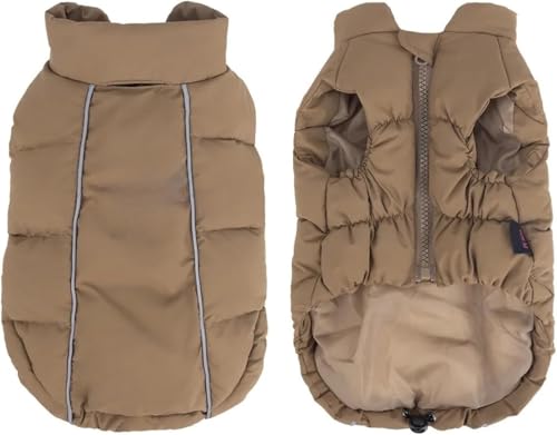 PinkForest �s���N�̐X ���p�R�[�g �y�ʖh�� �n�C�J���[ �R�b�g�� ���˃X�g���C�v �W�b�p�[ �`���� �Č� �p�O ���^�� �~�� �y�b�g�E�F�A �U�� �h���� (M,Coffee)