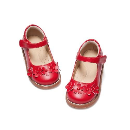 Image of Flaryzone Toddler Little Girl Mary Jane School Uniform Oxfords Flat Dress Shoes