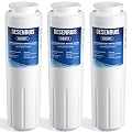 UKF8001 Water Filter Replacement Compatible with Kitchenaid Filter 4, EDR4RXD1, 4396395, UKF8001AXX, UKF8001AXX-200, UKF8001AXX-750, PURICLEAN II, Reduces 99% Chromium, 3 Pack, By DESENRUIS