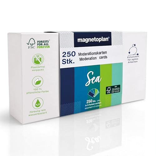 Cartes de communication de modération pour tableau de conférence en 5 couleurs