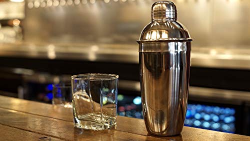 Winco BL-3P-6 Stainless Steel 3-Piece Cocktail Shaker Set thumb #1