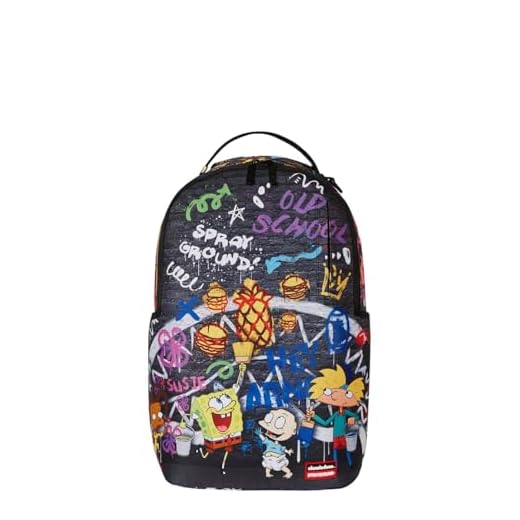When did sprayground backpack come out 90s Nick Characters Painting Backpack