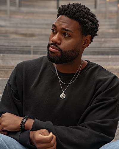 Pulsera de Onix y Acero para Hombre Mate Negro miniatura 4