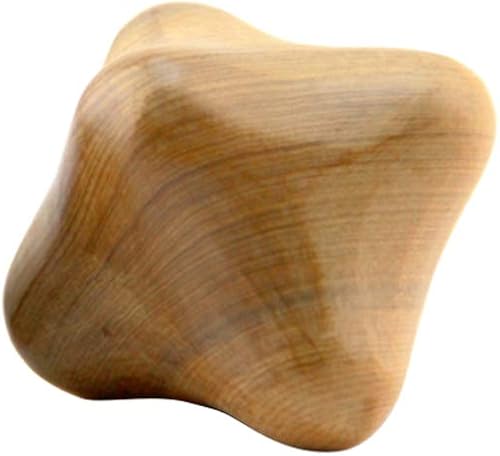 Milisten Masajeador de mano hexagonal Bola de mano de madera Masaje tailandés Punto de gatillo Masajeador Herramienta de alivio