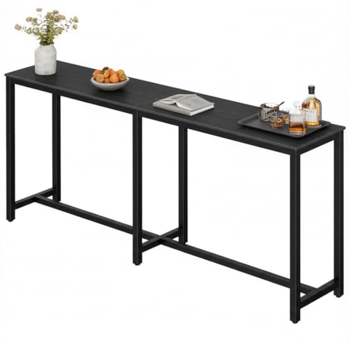 Homleke 71" L Bar Table,Narrow Long Kitchen Dining Table, Counter
