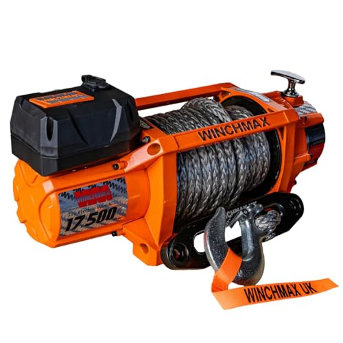 Winchmax winche eléctrico 17,500 lb 12V con cuerda sintética 20M miniatura 3