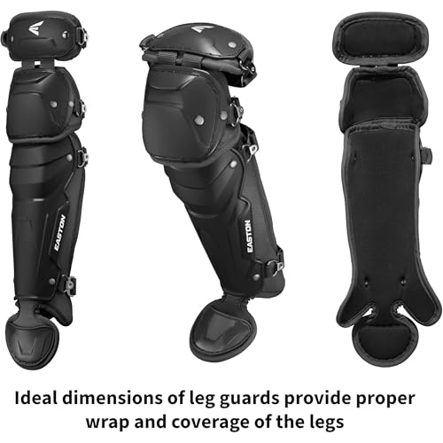 Image of Easton | Black Magic 3.0 Youth Baseball Catcher Gear Set | Helmet, Chest Protector & Leg Guards | Multiple Sizes /Colors
