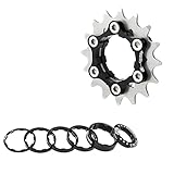 HillMiles MTB Single Speed Bike Freilauf, 12/13/14/15/16/17/18/19/20/21/22T Single Speed Kassette, Fahrrad Freilauf Single Speed Umbausatz mit Abstandshalter (16T)