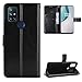QiongNi Case for OnePlus Nord N10 5G Case Cover,Flip Leather Wallet Cover Case for OnePlus Nord N10 5G BE2029 Case Black