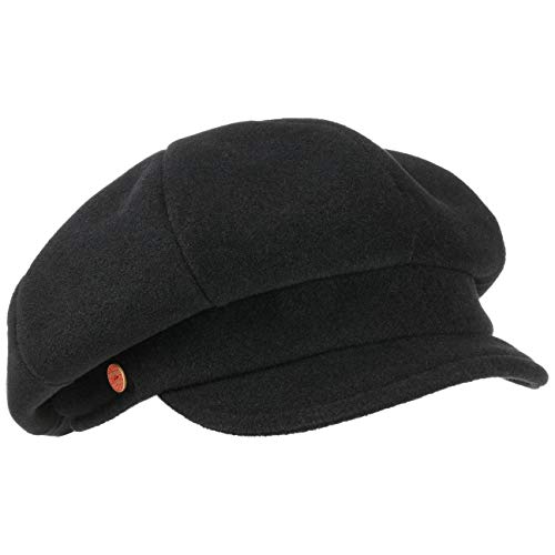 Mayser Casquette Gavroche Casquettes pour Femme Casquette Laine (L (59-60 cm) - Noir) Cover