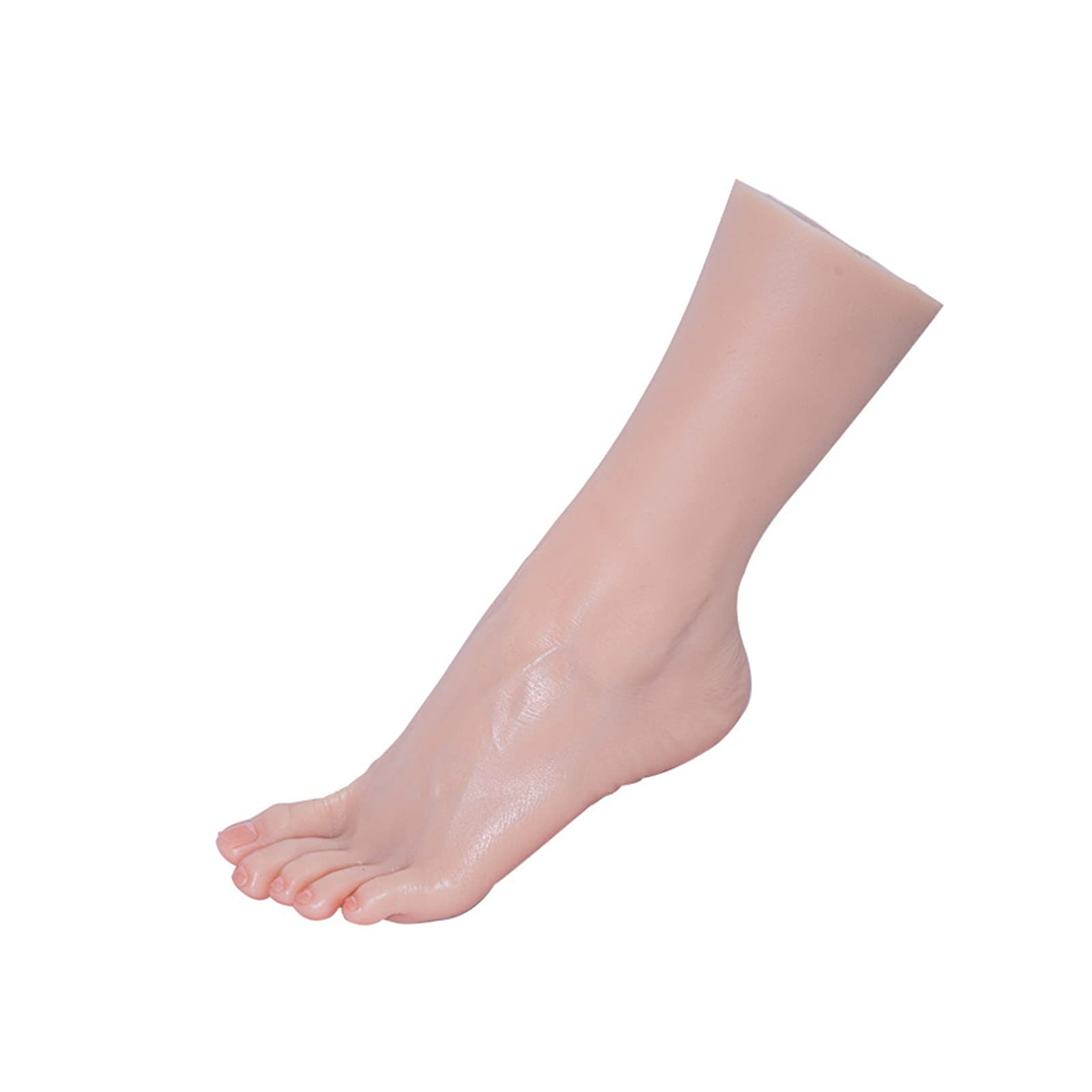 Symulacja Model stóp Widoczne naczynia krwionośne Piękne palceki Reallife Nogi Wyświetlacz Nail Art Manicure Rekwizyty Silikon(Heatable Toes NoBone,Right foot)
