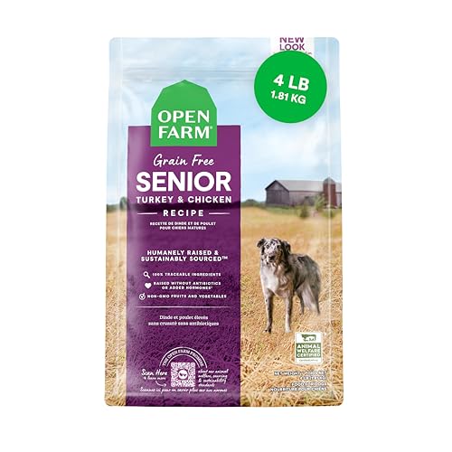 Open Farm, Grain-Free Dry Dog Food for Senior Dogs, Complete & Balanced Kibble to Support Joints...