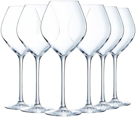 Chef&Sommelier Cheer Up - Juego de 6 copas de vino tinto (55 cl), diseño moderno y elegante, resistencia al agua estándar