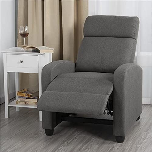 Yaheetech 2-Seat Fabric Pushback Recliner Chair Living Room Chair With Thick Seat Cushion And Backrest Reclining Chair For Living Room Grey #TOP4