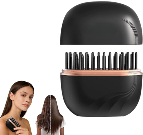 Image of Hair Straightener Portable 2026 Curling Hair Brush Travel Hot Styling Tools for Women Hairdressing Comb Professional Styling Shines and Smooth hair