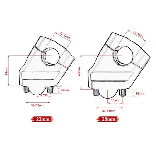 Elevador de manillar extensor R1200GS soporte negro de 28 mm ajustable 2
