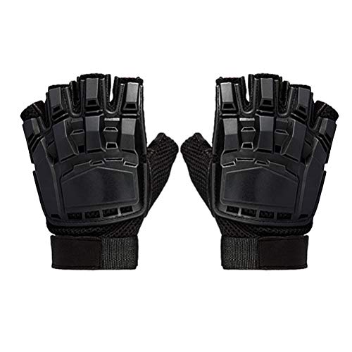  LIOOBO Gants de Paintball Tactiques Demi-Doigt...