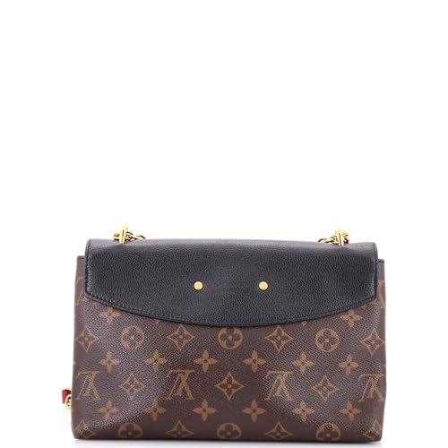 Pre-Loved Saint Placide Handbag Monogram Canvas and Leather, Black3