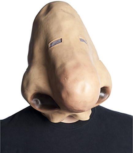 Morbid Enterprises Giant Nose Schnoz Sniffer Funny Huge Human Nose Mask Halloween Costume Accessory,Beige,One Size