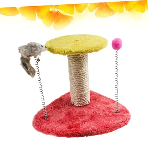 Torre de rascador para gatos con juguete interactivo miniatura 2