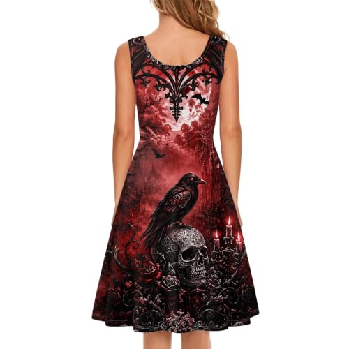 Image of TOADDITDO Womens Summer Sleeveless Tank Dress with 2 Side Pockets XS-4XL Plus Size