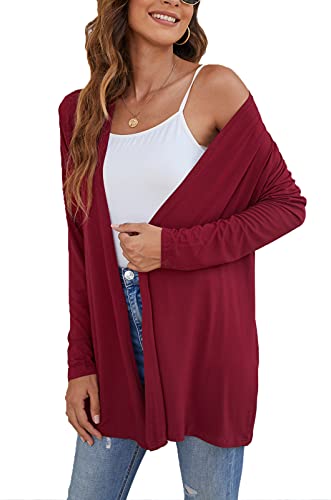 Image of Ladlop Women's Lightweight Open Front Cardigans Long Sleeve Casual Soft Drape Fall Cardigan