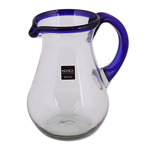 Hand Blown Glass Pitcher