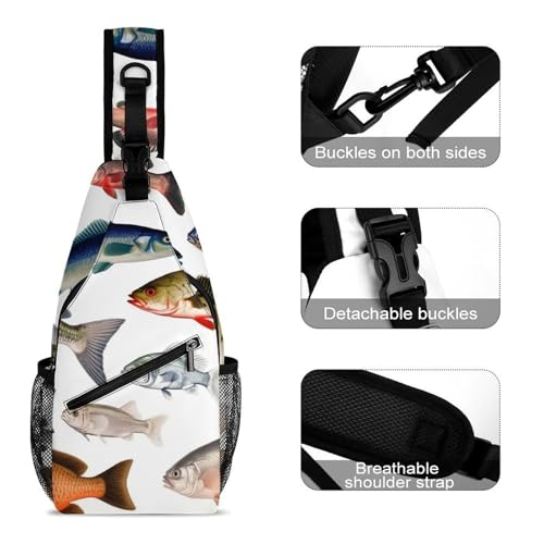 Mochila tipo bandolera para senderismo y uso casual miniatura 3