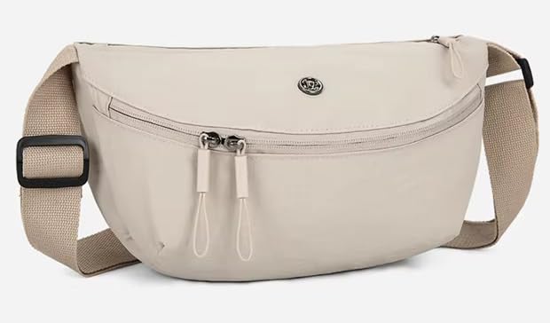 WildHorn Sling Bag for Women | Oxford Polyester Crossbody Bag | Large Capacity Half Moon Shoulder Bag | Lightweight Daily, Travel & Casual Use