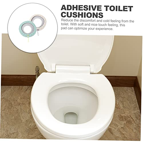 Healifty 2 Stück Toilettenvorleger Toilettensitzkissen Einweg-Sitzbezüge Für Toilette Beheiztes Sitzkissen Toilettendeckelbezüge Toilettensitzwärmer Waschbares Sitzkissen Badezimmer – Bild 4