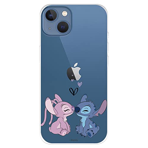 Coque pour iPhone 14 Plus Officielle Lilo & Stitch Baiser Lilo & Stitch pour protéger votre mobile Coque en silicone souple sous licence officielle Disney...