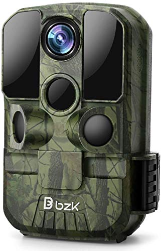 BZK Trail Camera 20MP 1080P HD Game Camera Waterproof Camera - Hunting Camera with Motion Activated Night Vision and 120° Wide Angle Lens for Wildlife Observation, Courtyard Monitoring