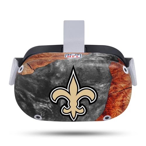 Autocollant Meta Quest 2 NFL Saints peau vinyle protection casque VR motif bois