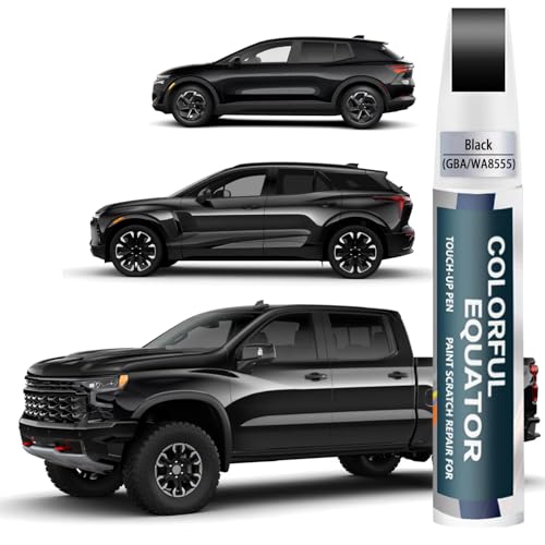 Black(GBA/WA8555) Touch Up Paint Compatible with Chevrolet Car Paint Pen Scratch Repair Two-In-One Touch Up Paint Premium Car Scratch Remover for Deep Scratches