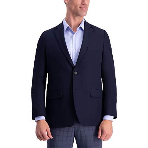 Image of Haggar Mens The Active Series Classic Fit Gabardine Blazer (Regular and Big and Tall Sizes)