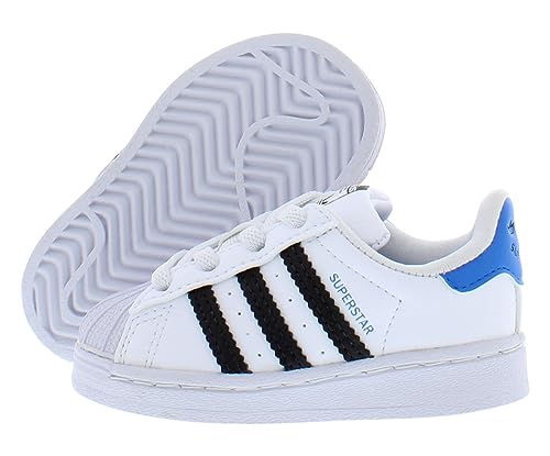 adidas Originals Baby Boy's Superstar (Toddler) White/Black/Blue Rush 6.5 Toddler M