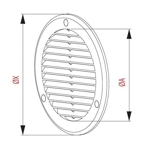 La Ventilazione CR237M Griglia Di Ventilazione In Plastica Rettangolare 227x80 Mm Da Sovrapporre - Foto 10
