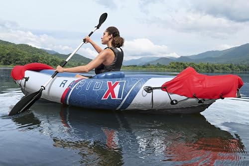 Bestway Hydro-Force Rapid X1 Inflatable Kayak, Inflatable 1 Person Kayak Set With Hand Pump And Carry Bag - 2