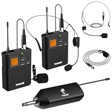 Support Multiple Devices: Our bodypack and receiver automatically pair when turned on. Connect the receiver to any 6.35mm (1/4") mic input on your sound system, such as mixers, speakers, karaoke machines, and power amplifiers, to transmit your vocal ...