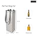 OccasionALL Alcohol Gift Bags, 5x4x14 12 Pack Large Reusable Wine Bags with Handles, Christmas Tote Bags, Silver Gift Wrap, Holidays, Wine Bags Bulk