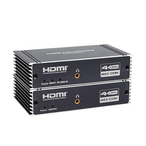 Extensor KVM HDMI 4K 30Hz 120M Extensor HDMI con control KVM USB RJ45 120M en Cat5e/Cat6 POC con soporte de bucle Teclado y ratón USB para PC PC | Ya disponible en tu tienda friki favorita! En mundofriki.es!