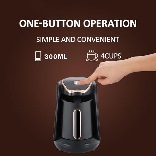 Image of Automatic Turkish Coffee Maker EU 220V Plug 9.2X6.1Inch Black Color 1-4 Cups|Home & Garden|Kitchen, Dining & Bar|Small Kitchen Appliances|Coffee & Tea Makers|Espresso Machines