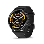 Garmin Venu 3, 45mm GPS smartwatch, AMOLED touchscreen, all-day advanced health & fitness features, voice functionality, music storage, wellness smartwatch with up to 14 days battery life, Black