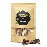 Regaliz de Palo Seca - Caja de 1000 gr de Regaliz de Palo - Paloduz - Palos de Regaliz - Regaliz Palo Deshidratada - Producido en España