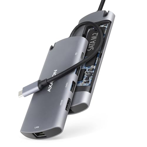 Station d'accueil USB 3.2 rapide HMC-6M2 Type-C aluminium